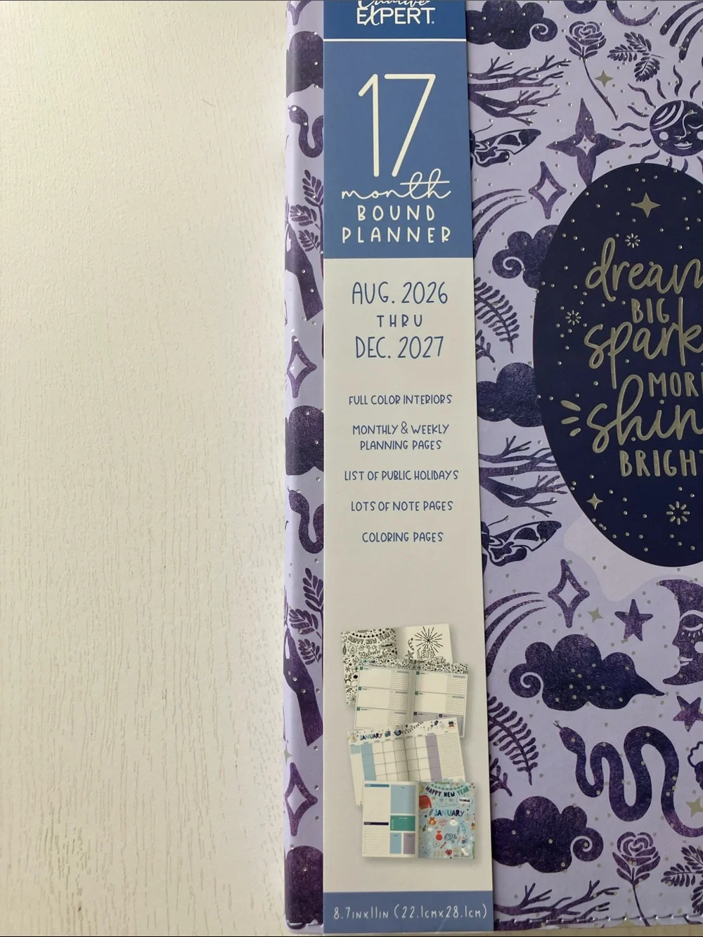 The Creative Expert 17 Month Planner -  (August 2026-December 2027) NWT